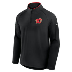Calgary Flames Fanatics Authentic Pro Rink Training Quarter-Zip Pullover