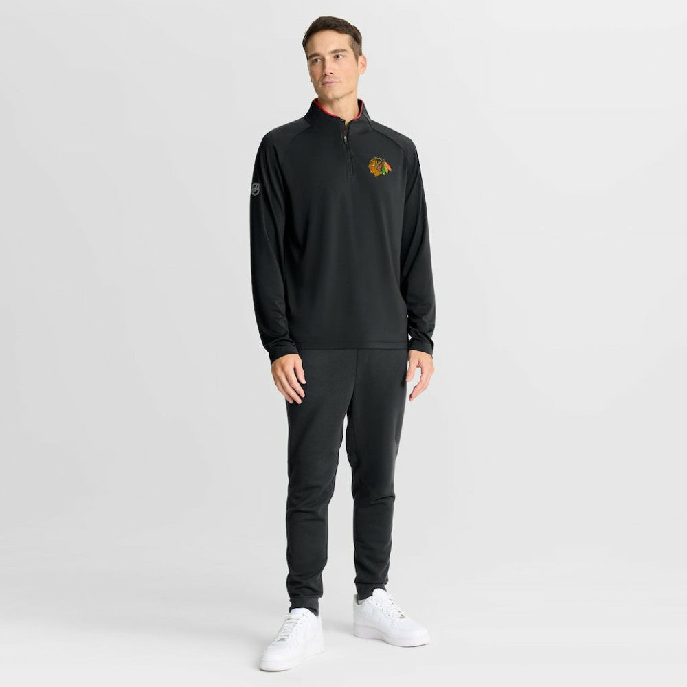 Chicago Blackhawks Fanatics Authentic Pro Rink Training Quarter-Zip Pullover