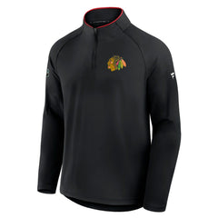 Chicago Blackhawks Fanatics Authentic Pro Rink Training Quarter-Zip Pullover