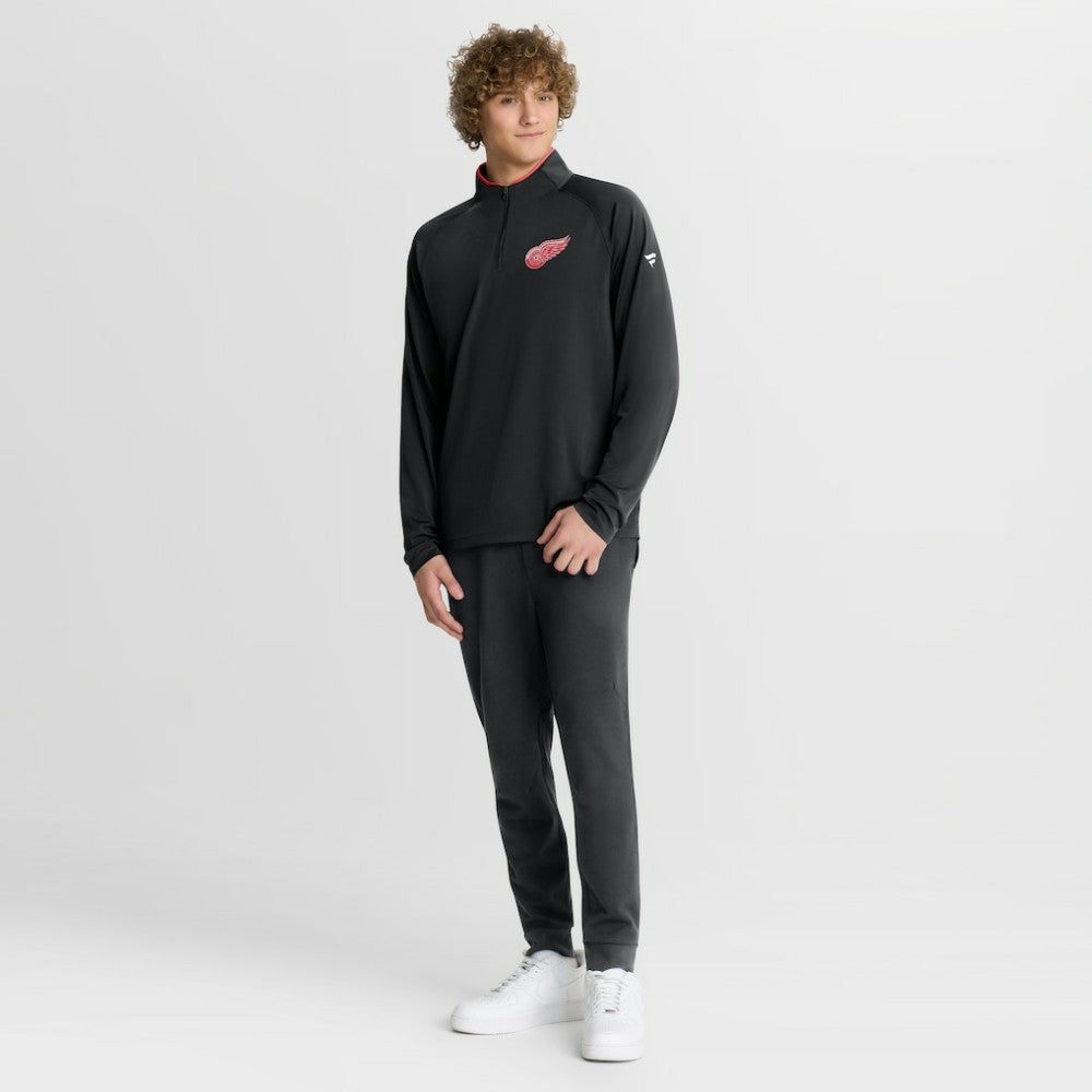 Detroit Red Wings Fanatics Authentic Pro Rink Training Quarter-Zip Pullover