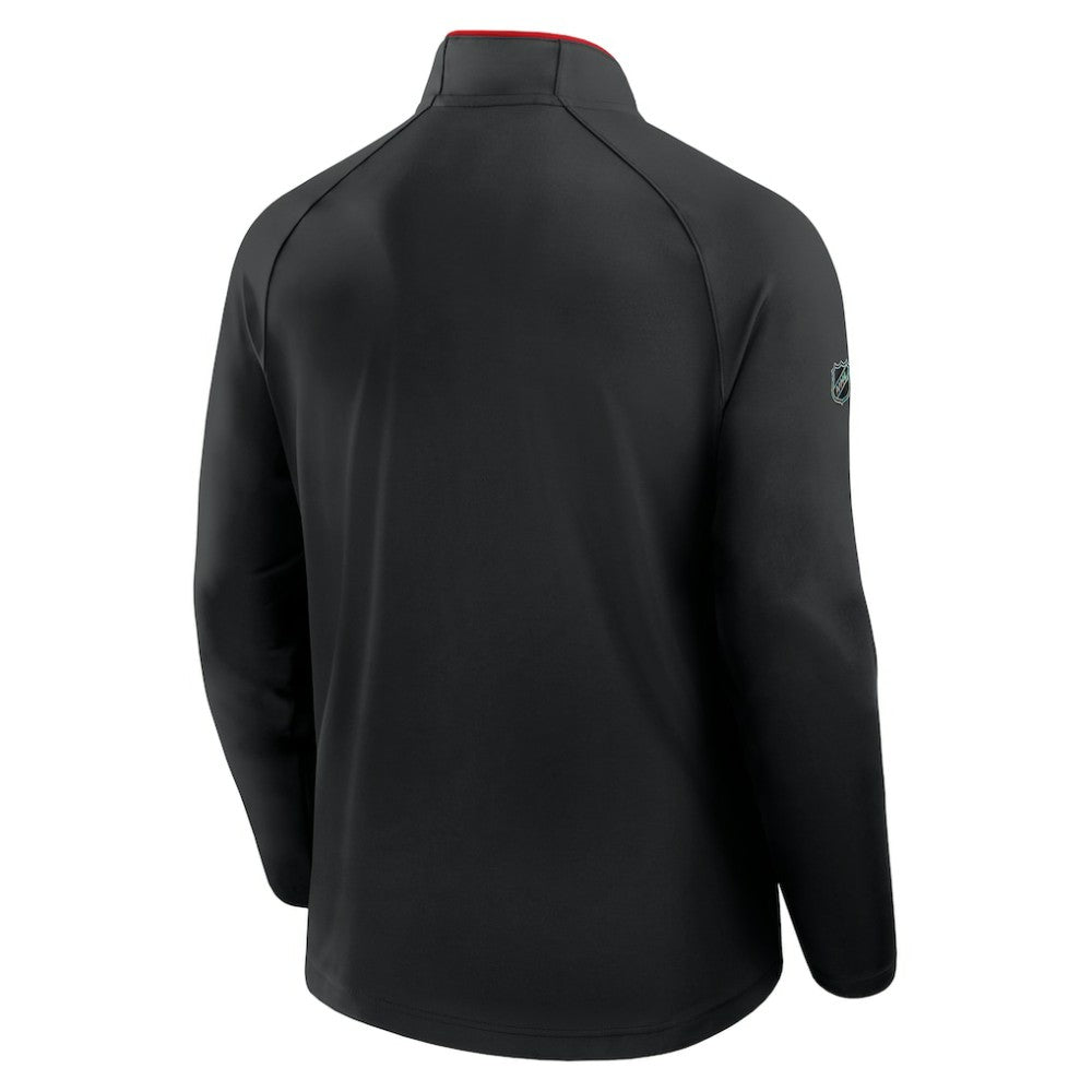Detroit Red Wings Fanatics Authentic Pro Rink Training Quarter-Zip Pullover