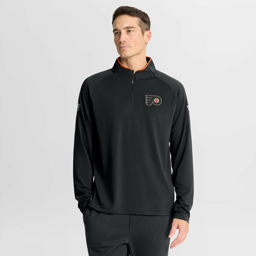 Philadelphia Flyers Fanatics Authentic Pro Rink Training Quarter-Zip Pullover