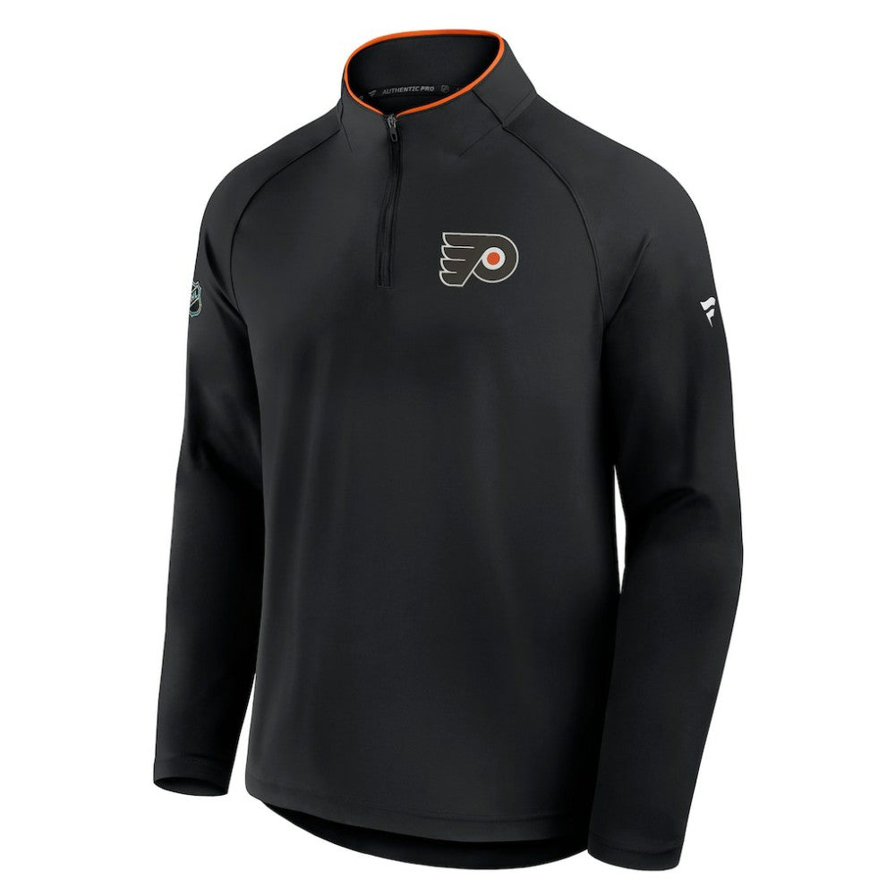 Philadelphia Flyers Fanatics Authentic Pro Rink Training Quarter-Zip Pullover