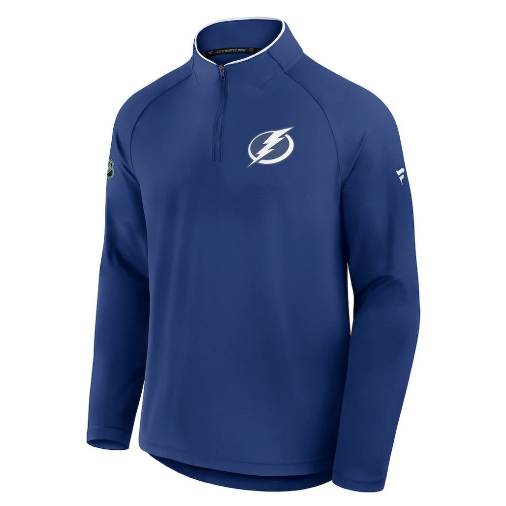 Tampa Bay Lightning Fanatics Authentic Pro Rink Training Quarter-Zip Pullover