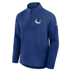 Vancouver Canucks Fanatics Authentic Pro Rink Training Quarter-Zip Pullover