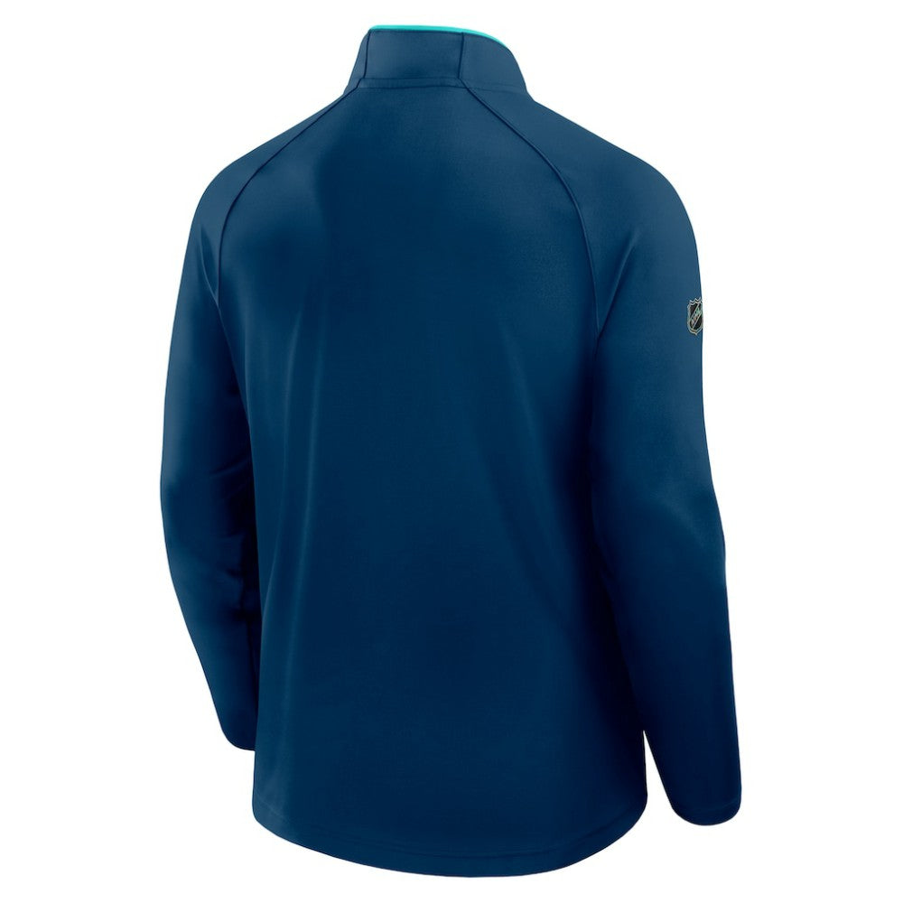Seattle Kraken Fanatics Authentic Pro Rink Training Quarter-Zip Pullover
