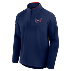 Washington Capitals Fanatics Authentic Pro Rink Training Quarter-Zip Pullover