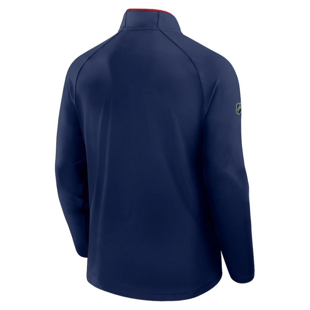 Washington Capitals Fanatics Authentic Pro Rink Training Quarter-Zip Pullover
