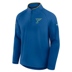 St. Louis Blues Fanatics Authentic Pro Rink Training Quarter-Zip Pullover