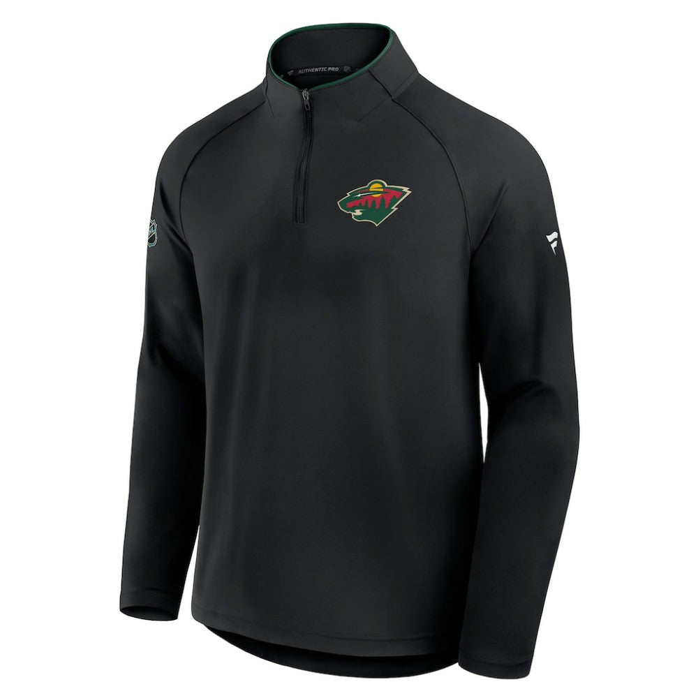 Minnesota Wild Fanatics Authentic Pro Rink Training Quarter-Zip Pullover