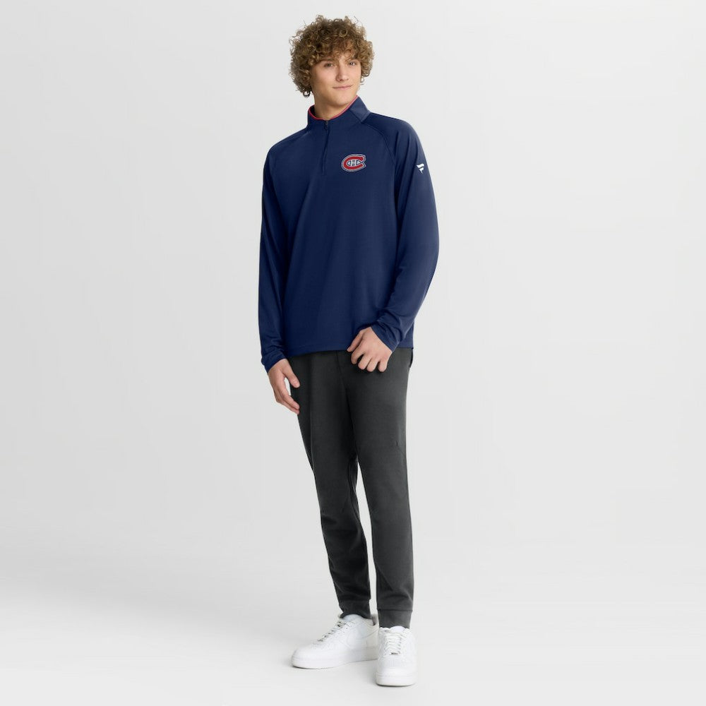 Montreal Canadiens Fanatics Authentic Pro Rink Training Quarter-Zip Pullover