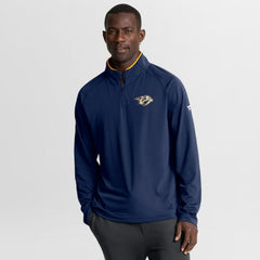 Nashville Predators Fanatics Authentic Pro Rink Training Quarter-Zip Pullover
