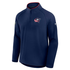Columbus Blue Jackets Fanatics Authentic Pro Rink Training Quarter-Zip Pullover