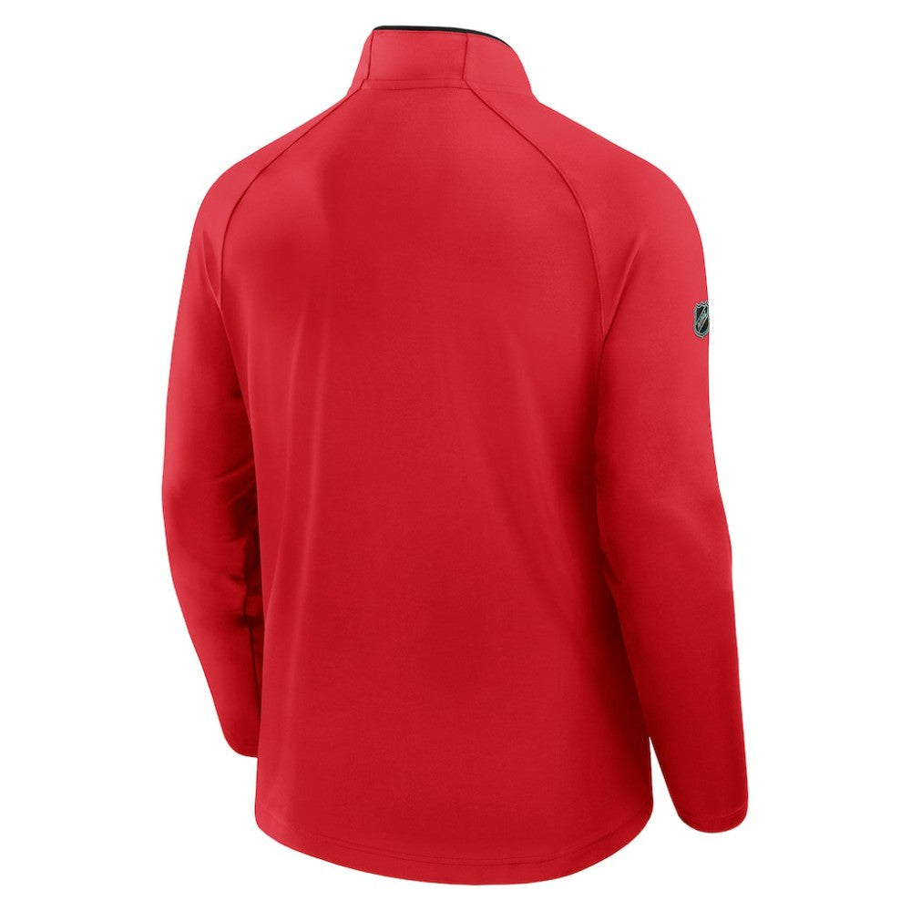 New Jersey Devils Fanatics Authentic Pro Rink Training Quarter-Zip Pullover
