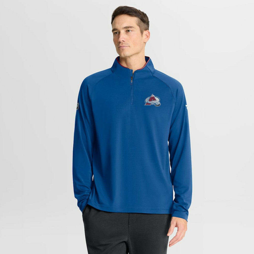 Colorado Avalanche Fanatics Authentic Pro Rink Training Quarter-Zip Pullover