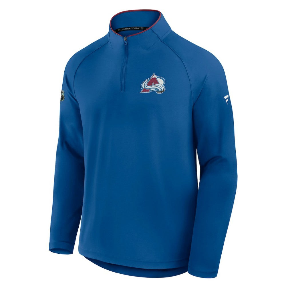 Colorado Avalanche Fanatics Authentic Pro Rink Training Quarter-Zip Pullover