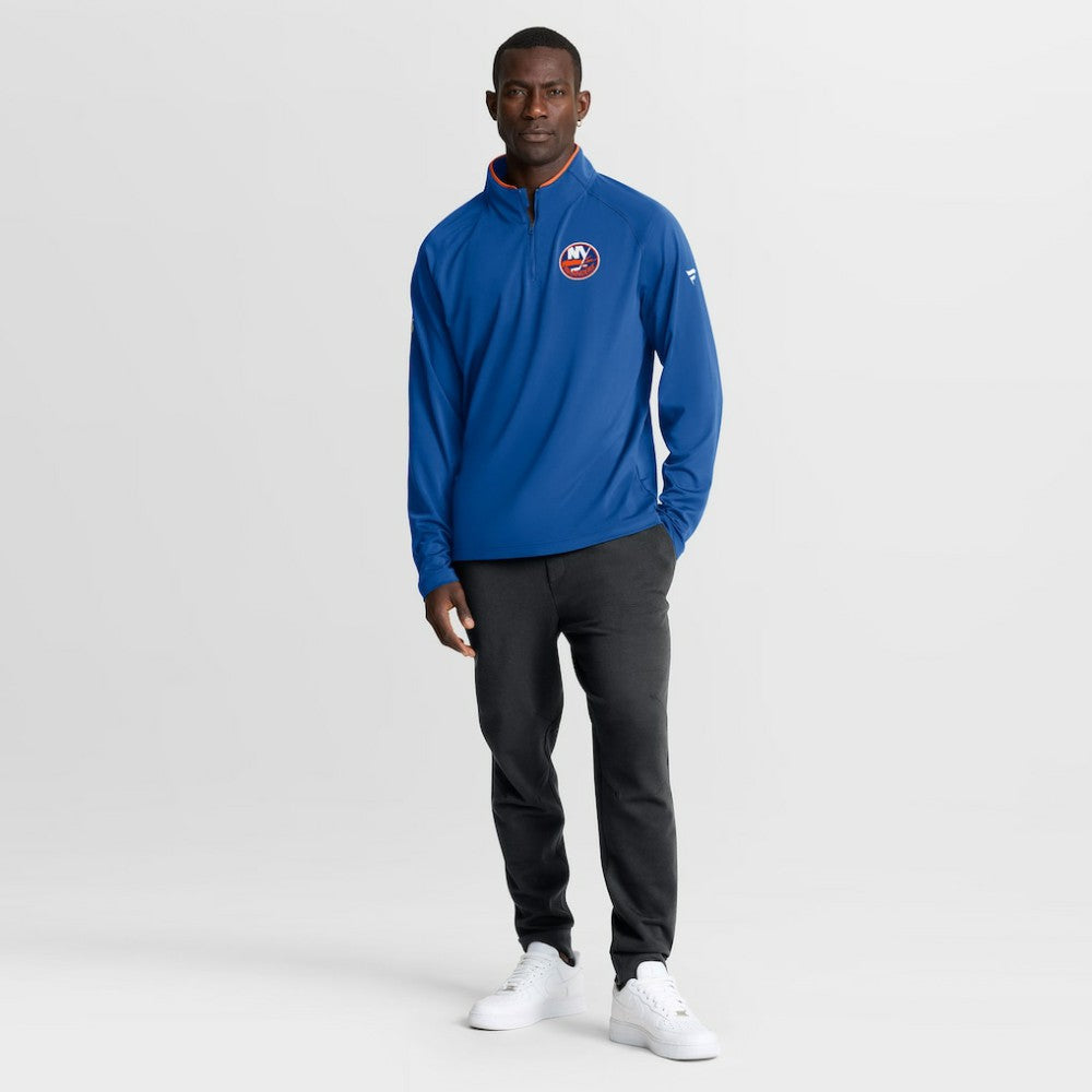 New York Islanders Fanatics Authentic Pro Rink Training Quarter-Zip Pullover