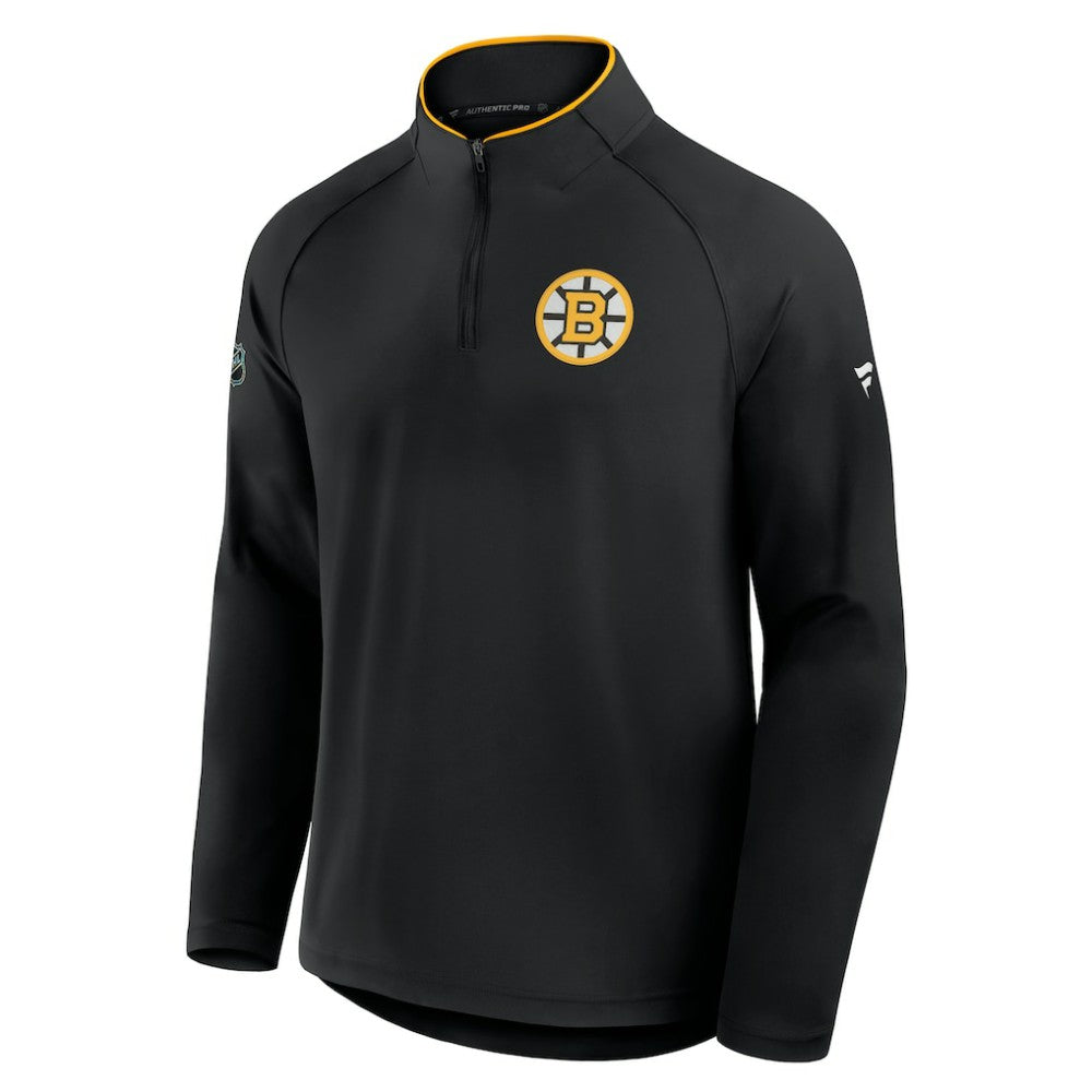 Boston Bruins Fanatics Authentic Pro Rink Training Quarter-Zip Pullover
