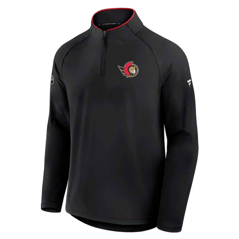 Ottawa Senators Fanatics Authentic Pro Rink Training Quarter-Zip Pullover