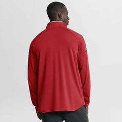 Detroit Red Wings Fanatics Authentic Pro Rink Training Centennial Raglan Quarter-Zip Pullover