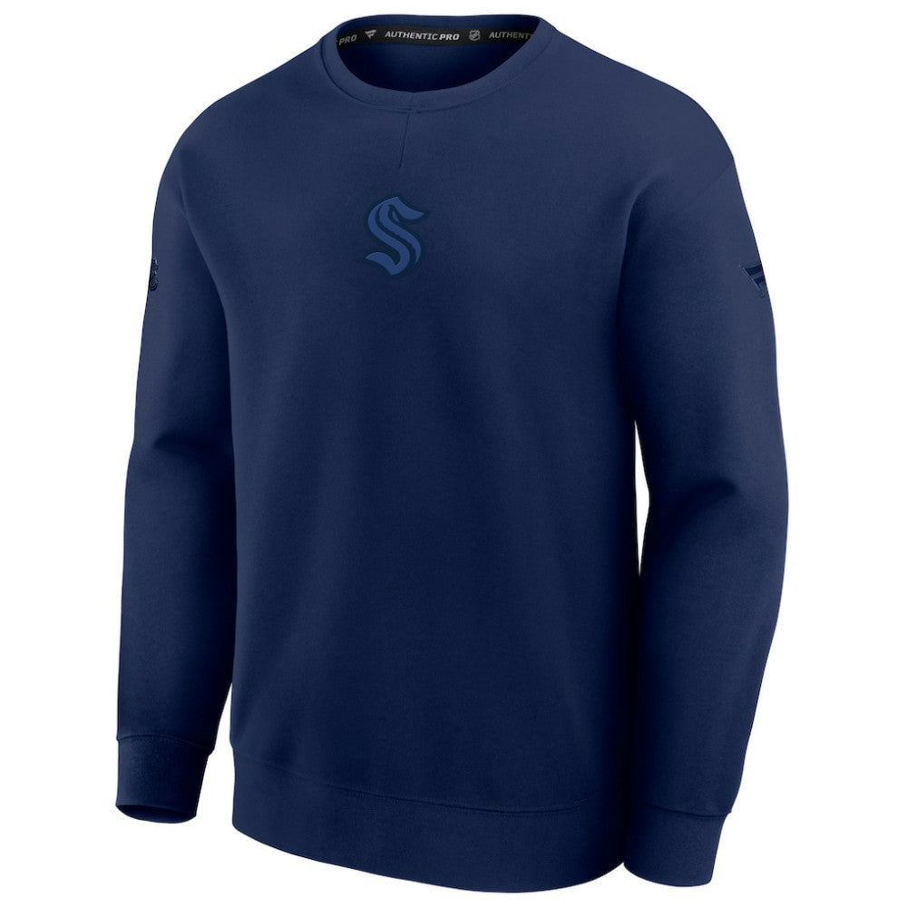 Seattle Kraken Fanatics Authentic Pro Road Tri-Blend Sweatshirt