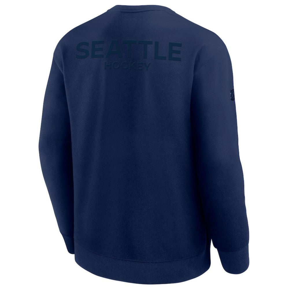 Seattle Kraken Fanatics Authentic Pro Road Tri-Blend Sweatshirt