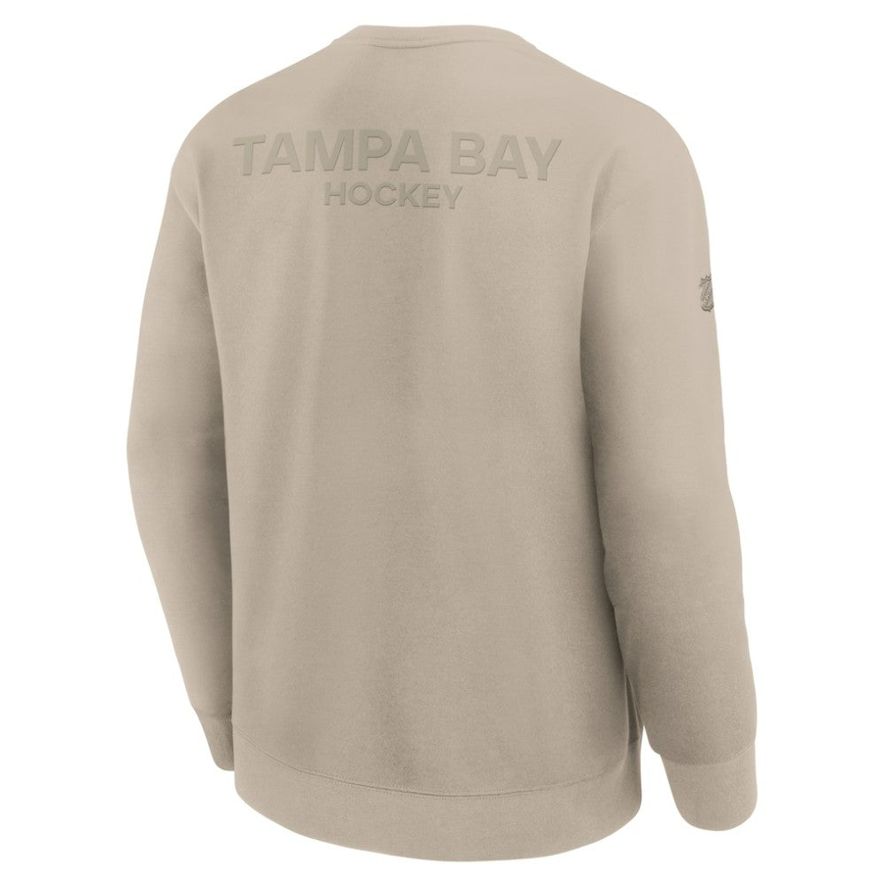 Tampa Bay Lightning Fanatics Authentic Pro Road Tri-Blend Sweatshirt