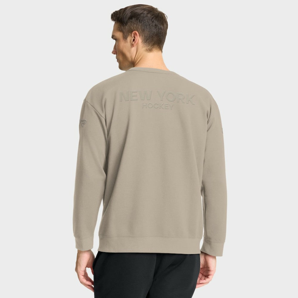 New York Islanders Fanatics Authentic Pro Road Tri-Blend Sweatshirt