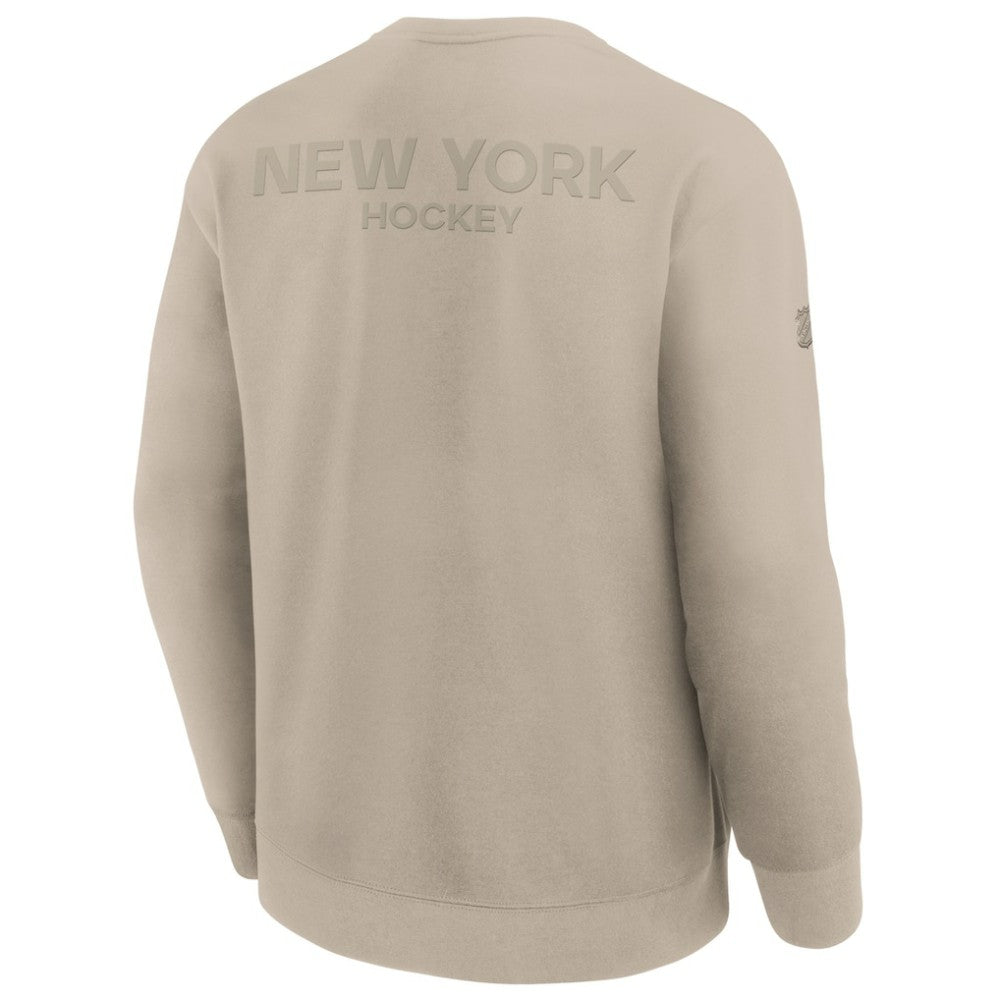 New York Islanders Fanatics Authentic Pro Road Tri-Blend Sweatshirt