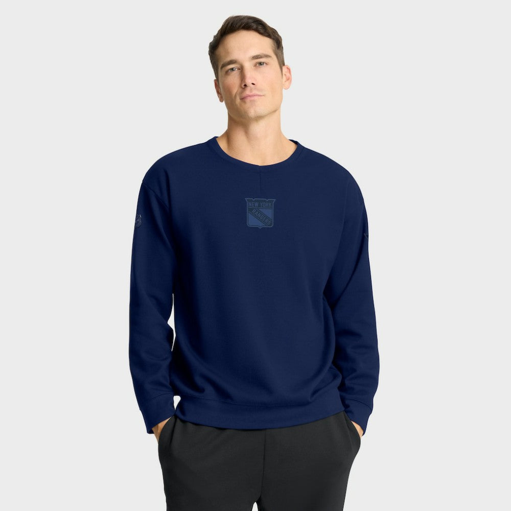 New York Rangers Fanatics Authentic Pro Road Tri-Blend Sweatshirt