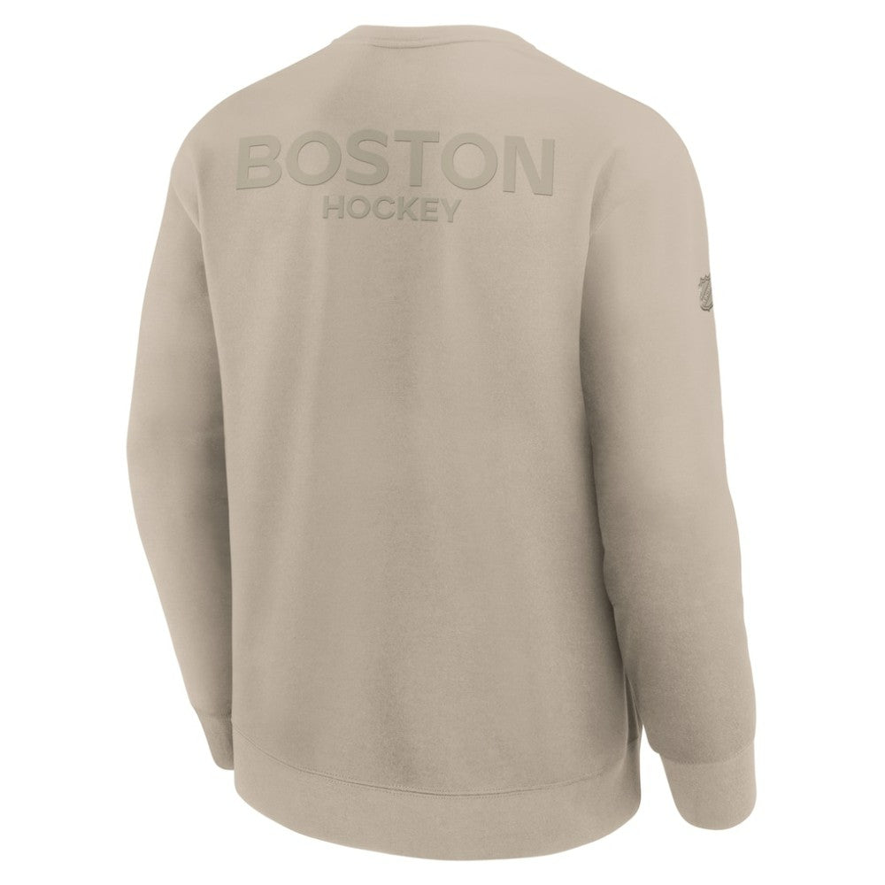 Boston Bruins Fanatics Authentic Pro Road Tri-Blend Sweatshirt