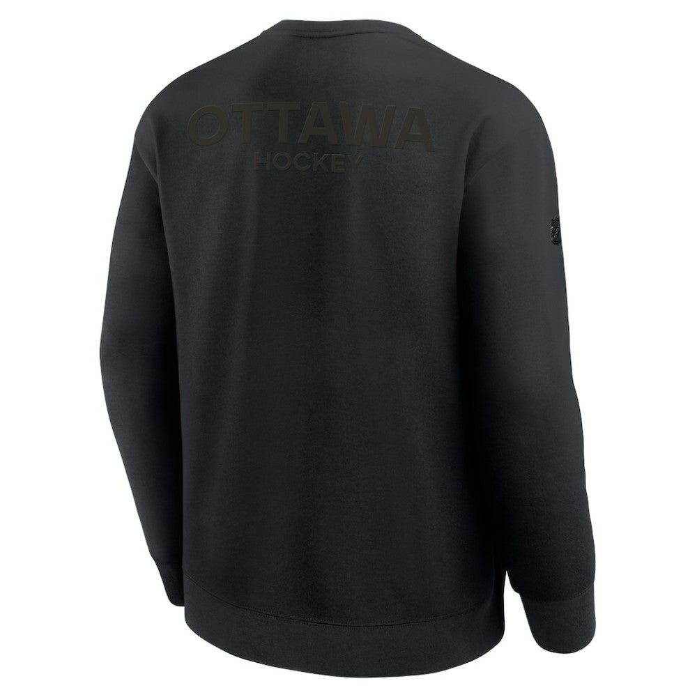 Ottawa Senators Fanatics Authentic Pro Road Tri-Blend Sweatshirt