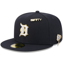 Detroit Tigers 2025 59FIFTY Day 59FIFTY Fitted Hat with Pins - Navy | New Era