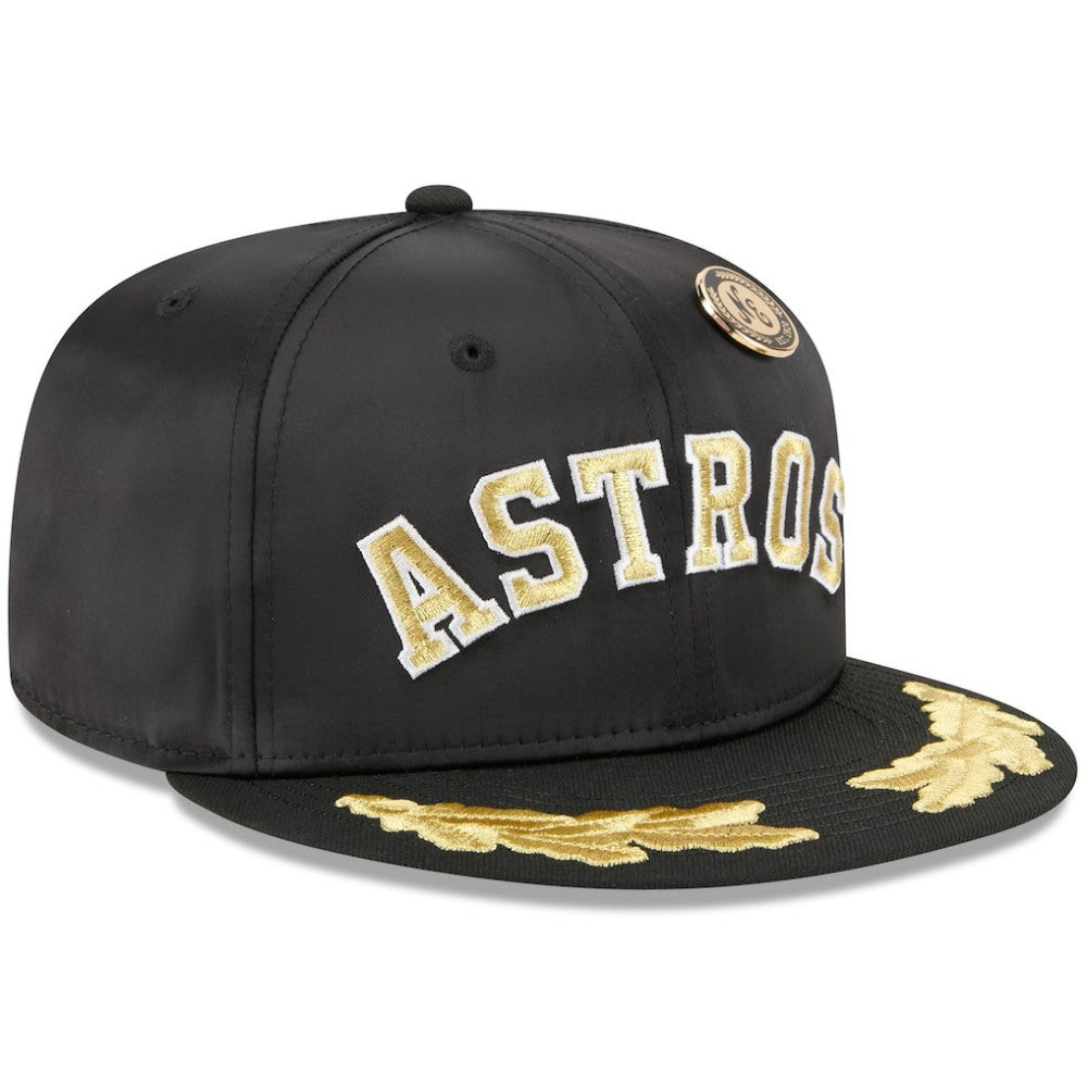 Houston Astros 2025 59FIFTY Day Gold Leaf 59FIFTY Fitted Hat - Black | New Era
