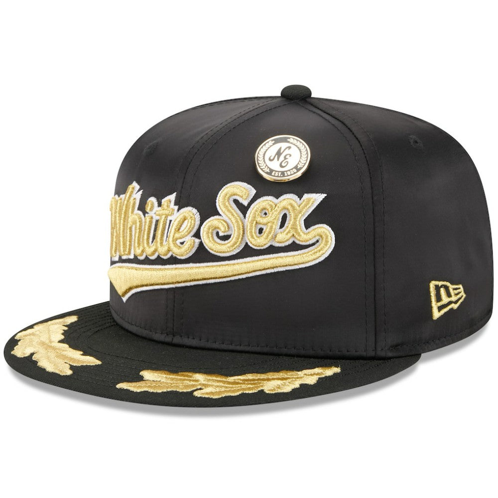 Chicago White Sox 2025 59FIFTY Day Gold Leaf 59FIFTY Fitted Hat - Black | New Era