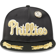 Philadelphia Phillies 2025 59FIFTY Day Gold Leaf 59FIFTY Fitted Hat - Black | New Era