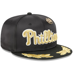Philadelphia Phillies 2025 59FIFTY Day Gold Leaf 59FIFTY Fitted Hat - Black | New Era