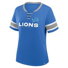 NFL Detroit Lions Women's Redzone Draw Play Athena Lace-Up T-Shirt