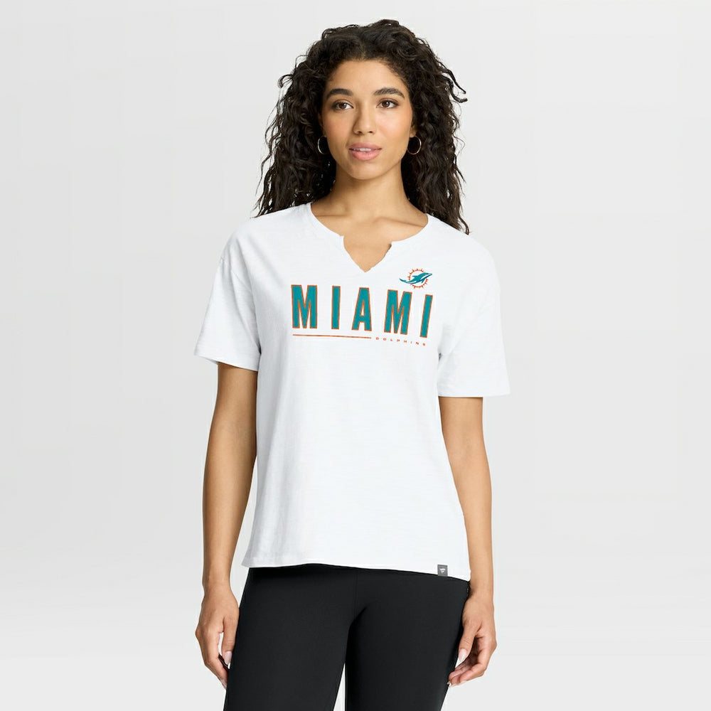 NFL Miami Dolphins Women's Redzone Slub Boxy T-Shirt