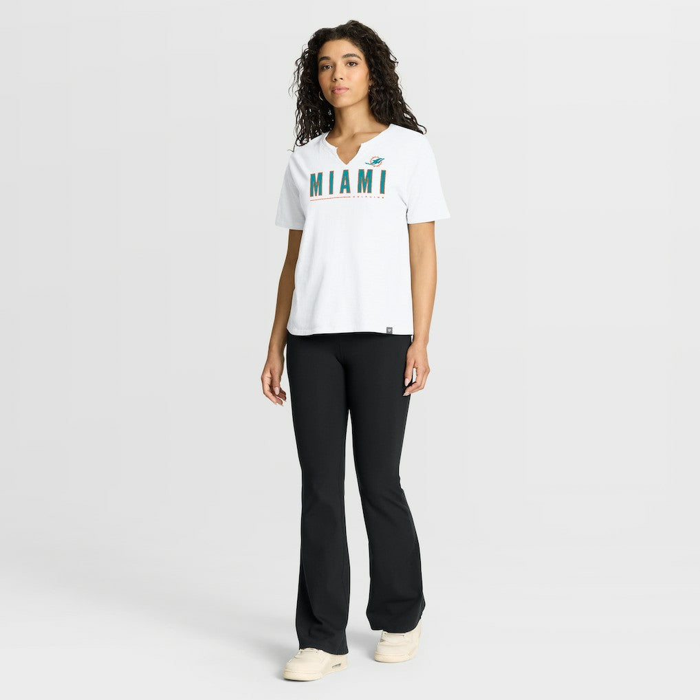 NFL Miami Dolphins Women's Redzone Slub Boxy T-Shirt