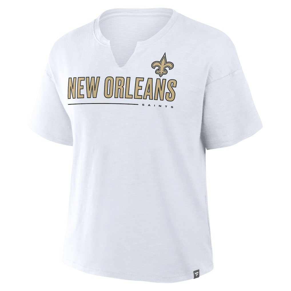 NFL New Orleans Saints Women's Redzone Slub Boxy T-Shirt