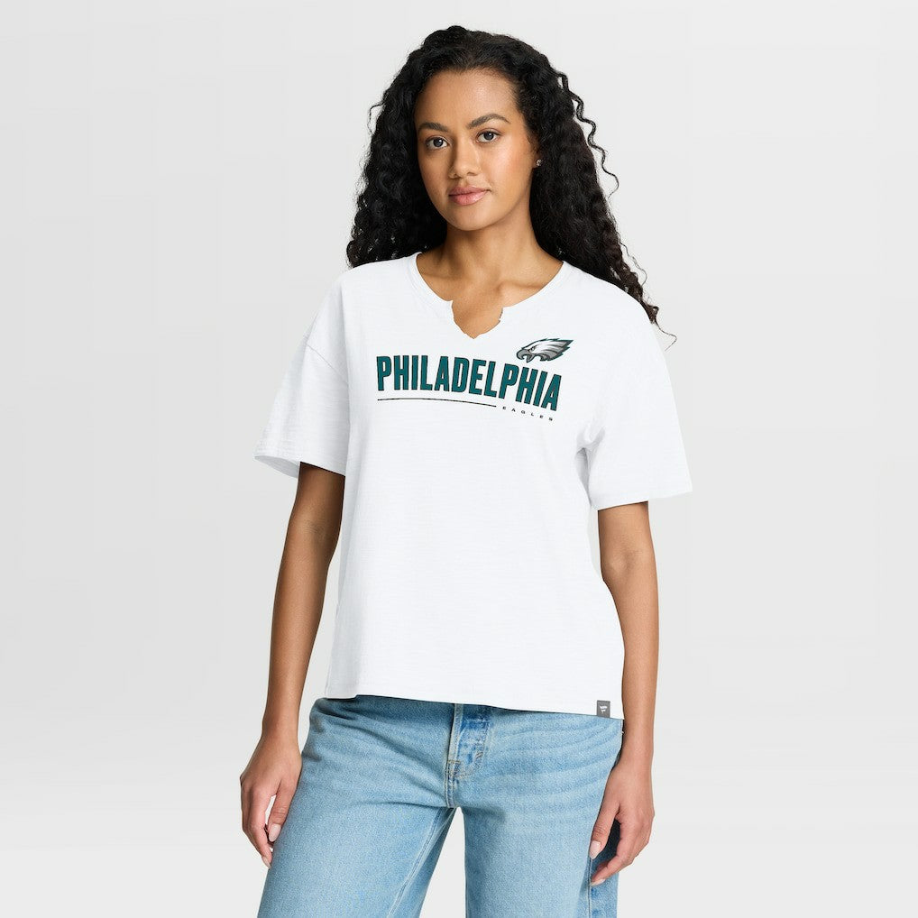 NFL Philadelphia Eagles Women's Redzone Slub Boxy T-Shirt
