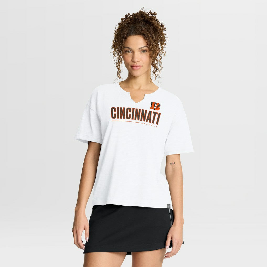 NFL Cincinnati Bengals Women's Redzone Slub Boxy T-Shirt