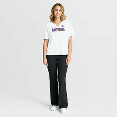NFL Baltimore Ravens Women's Redzone Slub Boxy T-Shirt