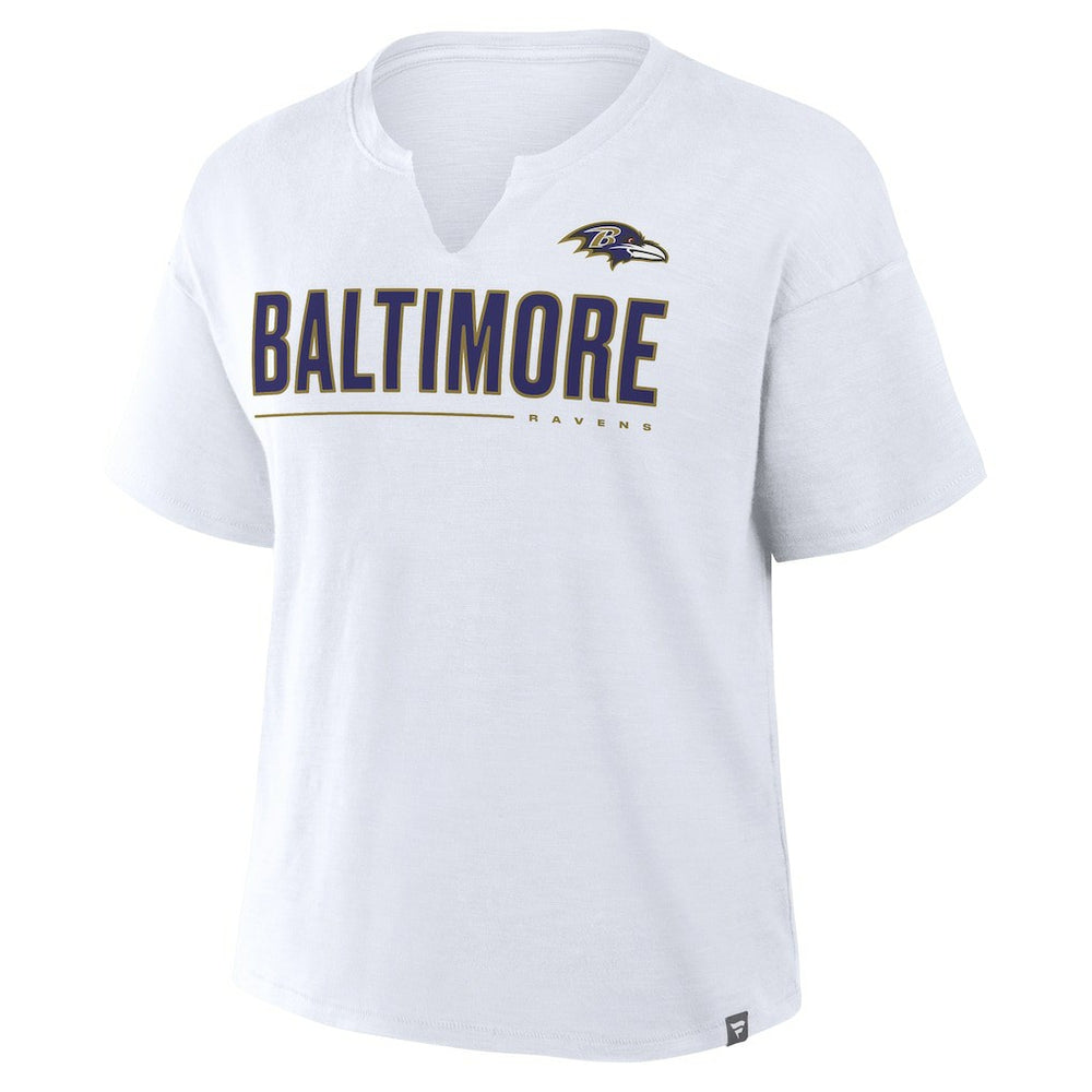 NFL Baltimore Ravens Women's Redzone Slub Boxy T-Shirt
