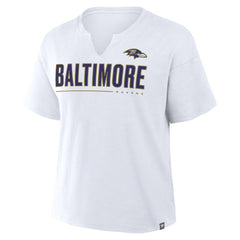 NFL Baltimore Ravens Women's Redzone Slub Boxy T-Shirt