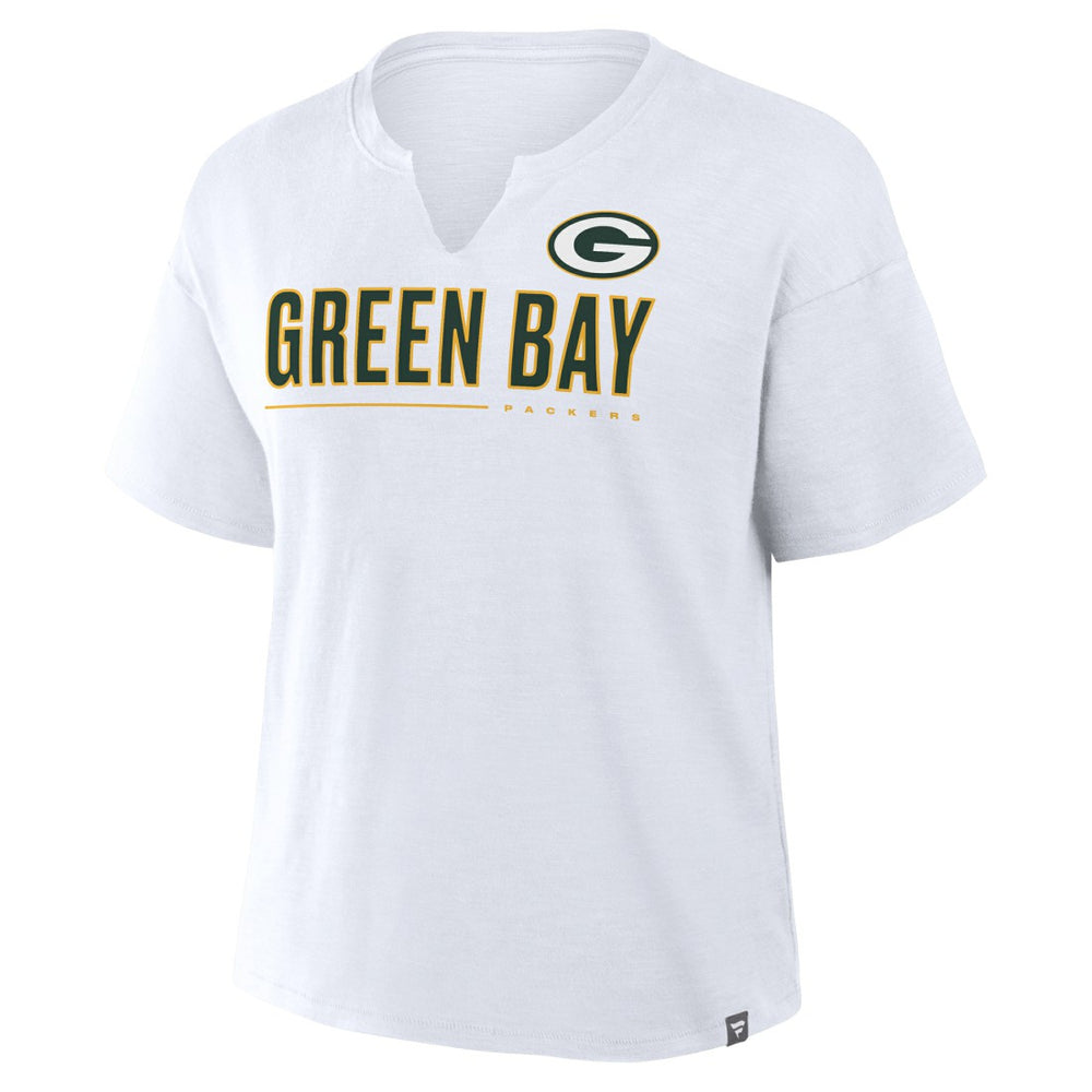 NFL Green Bay Packers Women's Redzone Slub Boxy T-Shirt