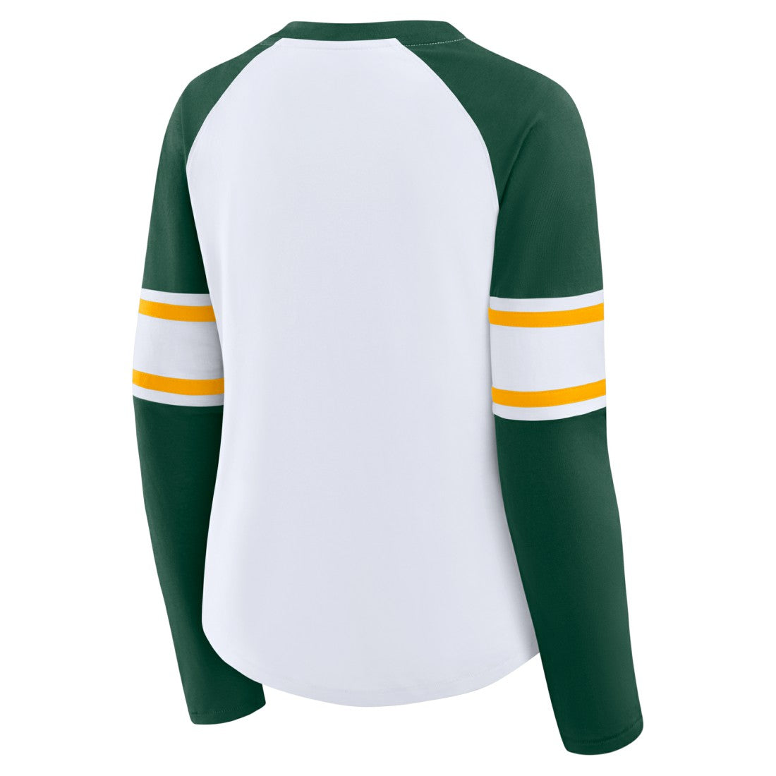 NFL Green Bay Packers Women's Redzone Blitz Package Raglan Lace-Up V-Neck Long Sleeve T-Shirt