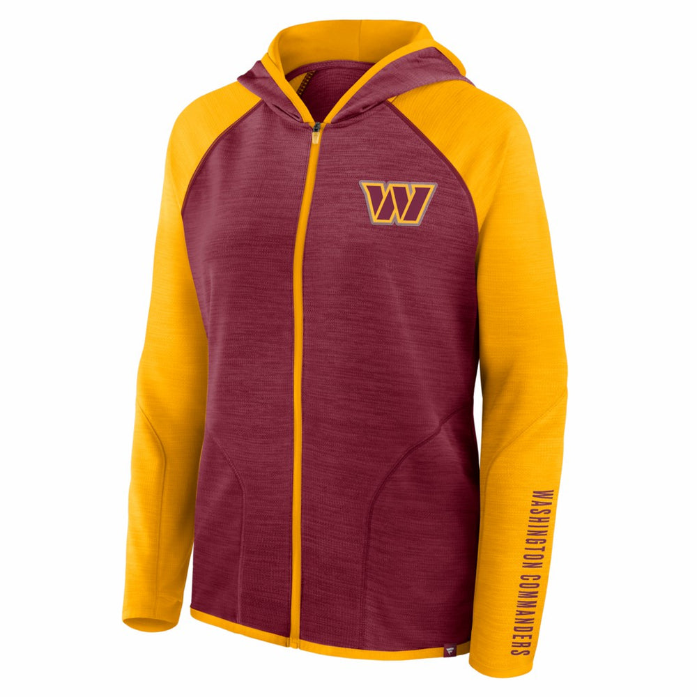 NFL Washington Commanders Women's Redzone End Around Pass Raglan Full-Zip Hoodie