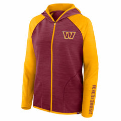 NFL Washington Commanders Women's Redzone End Around Pass Raglan Full-Zip Hoodie